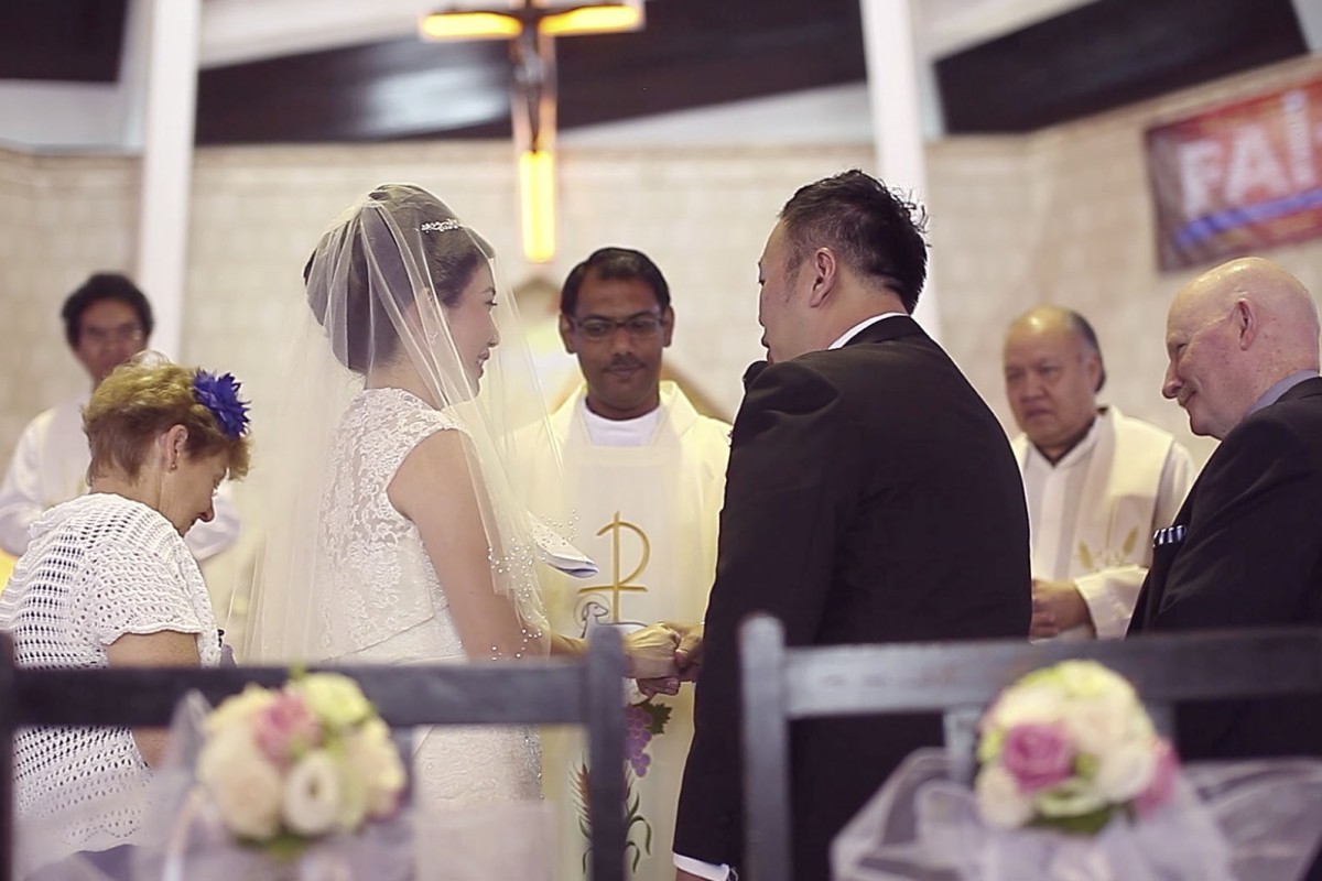Church wedding cinematography in Holy Spirit Church, Penang